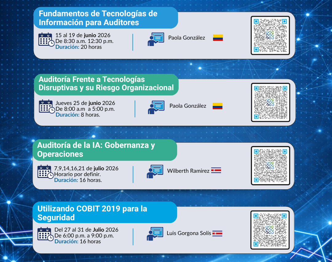 Reserva estas fechas en su agenda - Charlas, cursos, talleres y Eventos de ISACA 2026 