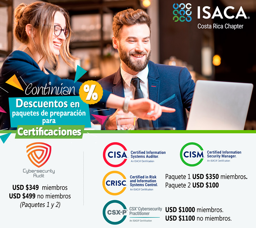 Descuentos en paquetes de preparacin para Certificaciones - ISACA COSTA RICA CHAPTER 
